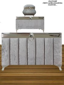 Resim Sonem Çeyiz Sandık Gelin Damat Bohça Nişan Çeyiz Sandığı 3lü 0653 