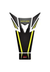 Resim GP Kompozit Yamaha MT-25 2015-2019 Uyumlu Tank Pad Seti Siyah-Sarı 
