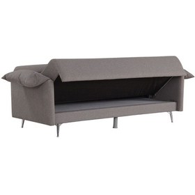 Resim Kilim Mobilya Odin Üç Kişilik Yüksek Ayaklı Koltuk-kanepe Gri 