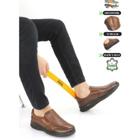 Resim Forelli Erkek Yumuşak Deri Hafif Bağcıksız Günlük Ayakkabı F24/CM47927 