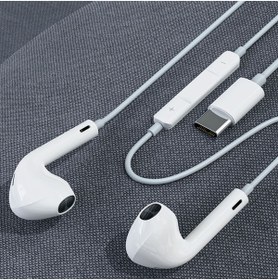 Resim Rock Space Es08 Type-c Stereo Kablolu Kulak Içi Kulaklık Beyaz 