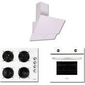 Resim Zendi ZS4004WBEYAZ Ankastre Set -Cam Davlumbaz-Cam Ocak- Statik FIRIN(ZD1012W-ZO22472W-ZF3002W) 