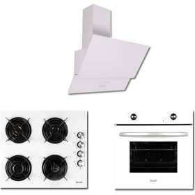 Resim Zendi ZS4004WBEYAZ Ankastre Set -Cam Davlumbaz-Cam Ocak- Statik FIRIN(ZD1012W-ZO22472W-ZF3002W) 