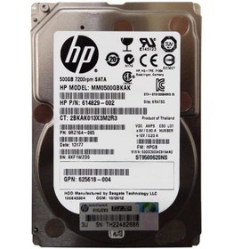 Resim 500GB HP MM0500EBKAE 2.5 Inch SATA 614828-002 