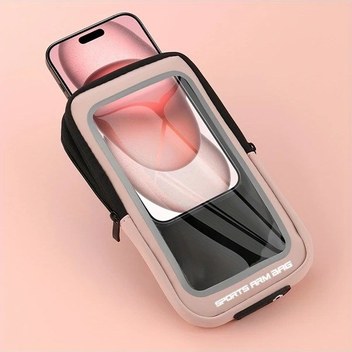 Elmpaly Su Geçirmez Koşu Kol Bandı Gri Akıllı Telefon Kılıfı Hafif 17.78 Cm Gri