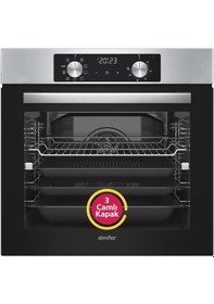 Resim Simfer 8210 10 Fonksiyon Airfry Plus Inox Ankastre Fırın Dijital 