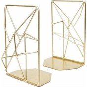 Resim Venturemart 2 Adet Metal Bookend Pratik Skid Gütlü Boyalı Kitap Depolama Masaüstü Dekor Okul Kırtasiye Hed 
