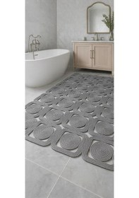 Resim Mavaux Solena Jüt Hasır Dikdörtgen Şık Kilim Halı Paspas Yolluk Evinizi Şımartın Tarzınızı Yansıtın Gri 