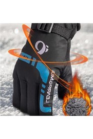 Resim Zigver Ultralight Su Geçirmez Kayak & Snowboard Erkek Kayak Eldiveni Siyah 