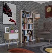 Resim Kenzlife Kitaplık Süper Ga 150*80*19 Crd 5 Katlı Tek Bölme Çift Bölme Opsiyonlu Ofis Mutfak Banyo Dolabı Arkalıksız Çok Renkli 