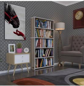 Resim Kenzlife Kitaplık Süper Ga 150*80*19 Crd 5 Katlı Tek Bölme Çift Bölme Opsiyonlu Ofis Mutfak Banyo Dolabı Arkalıksız Çok Renkli 