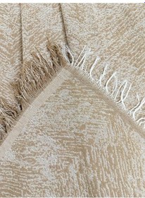 Resim Özlü Home Pamuklu Koltuk Çekyat Örtüsü 170x220 Alaca Bej Kaydırmaz Koltuk Şalı Bej 