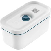 Resim Fresh & S Vakumlu Yemek Taşıma Kabı, S, Plastik, Beyaz-Akdeniz Mavisi 