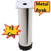 Resim Adilon Baza, Yatak, Koltuk, Kanepe, Masa, Puf, Sehpa Tv Ünitesi Ayarlanabilir Metal Ayak 15 Cm 