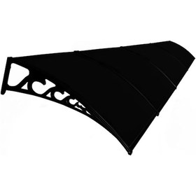 Resim Pratik Sundurma Kapı Pencere Üstü 100x480 Cm Siyah 