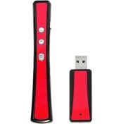 Resim Xhang Vıboton PP900 2.4 Ghz Multimedya Sunum Uzaktan Powerpoint Clicker El Denetleyicisi Flip Kalem USB Alıcısı, Kontrol Mesafesi: 25M (Kırmızı)(Yurt Dışından) 