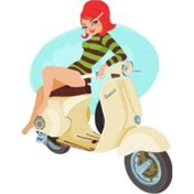 Resim Bay Etiket Pnp16 Pinup Kizi Sticker 