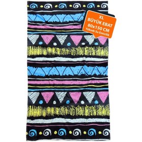 Resim Plaj Havlusu Ethnic Pembe 80x150 cm 