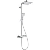 Resim Hansgrohe Crometta E Duş Kolonu Krom 240 1 Jet, Ecosmart, Termost Hansgrohe
