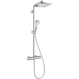 Resim Hansgrohe Crometta E Duş Kolonu Krom 240 1 Jet, Ecosmart, Termost 