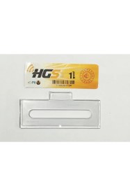 Resim Hgs Etiketi Kabı / Şeffaf Yapıştırmalı Sert Plastik Hgs Koruyucu / Cama Takmatik Aparatı 2 Adet 