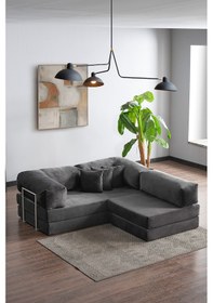 Resim Legom Sera Aktivite Koltuğu Yatak Olabilen Çok Amaçlı Kanepe Koltuk Takımı Antrasit Antrasit 