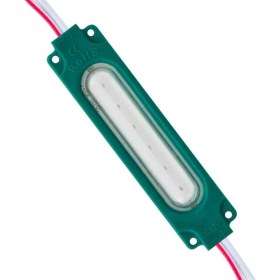 Resim Lensli Yeşil Cob Modül LED 12 V 2 W 10 Adet 17663 