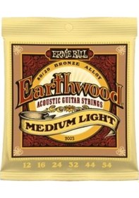 Resim Ernie Ball 2003 Earthwood 80/20 Bronze Medium-Light Akustik Gitar Teli (12-54) 