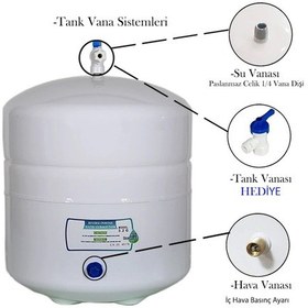Resim Su Arıtma Cihazı Tankı 3.2 Galon 12 Lt Antibakteriyal 