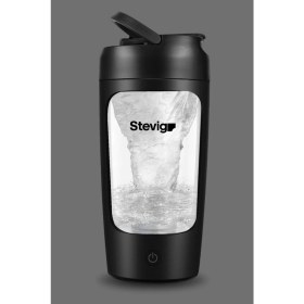 Resim Mediterian 4 Gym Elektrikli Şarj Edilebilir Protein Shaker 650 ml Siyah 