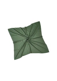 Resim Mim Eşarp Enba Pamuklu Şifon Düz Renk Eşarp 100x100 Cm Şık Ve Hafif Tasarım Haki 