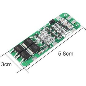Resim 3s 20a 12,6v Bms Koruma Kartı Lityum Batarya 18650 Li-ion Lipo Protection Module 