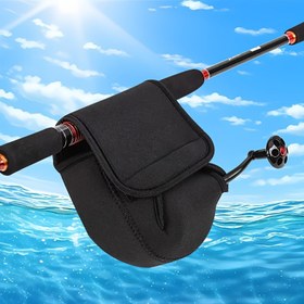Resim LEOFISHING Dayanıklı Yüksek Kaliteli Balıkçılık Makarası Kılıfı - Spinning Makaraları için Koruyucu Polyester Kılıf, Siyah, 3 Boyut Mevcut, Balıkçılık Ekipmanları için Güvenli Saklama, Sağlam Fermuarlı Kapama 