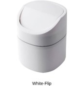 Resim Youmex 2 Litre Kapaklı Masaüstü Çöp Kutusu - Dayanıklı Plastik, Düşük Boyut, Ev/ofis Temizliği 