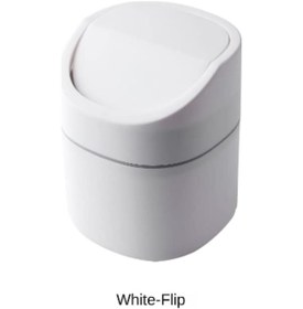 Resim Youmex 2 Litre Kapaklı Masaüstü Çöp Kutusu - Dayanıklı Plastik, Düşük Boyut, Ev/ofis Temizliği 