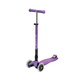 Resim Micro Maxi Micro Deluxe Led Foldable Purple Unisex Çocuk Mor Scooter 