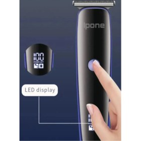 Resim Ipone IP-789 Profesyonel Tıraş Makinesi Gri Renkli Kablosuz Kullanım Özellikli Bay Bayanlar İçin 