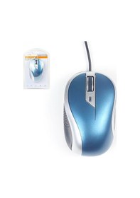 Resim Koodmax Wozlo Ergonomik Usb Optik Kablolu Mouse 1000 Dpı - Petrol Mavisi 
