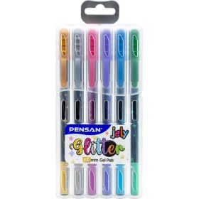Resim 2 Adet Pensan 6'lı Jelly Glitter Simli Jel Kalem 