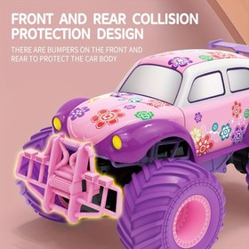 Resim Yeni Varış Sevimli Kamyon Çift Uzaktan Kumanda Tutuş Algılama Dönüşen Uzaktan Kumanda Araba, Süper Oyuncak Araba, Parlak Pembe, 4WD, Tırmanma, Off-Road, Hava Dayanıklı, USB Şarj, Şarj Edilebilir Pil, 2.4G/3G/4G/5G Kablosuz, 500mAh, ≤36V Çalışma Voltajı, Push ve Crank İşlem Modu, Film, Uzay, Süper Kahraman, Spor, Hayvan Temalı 