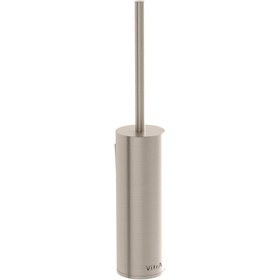 Resim VitrA Origin A4489334 Tuvalet Fırçalığı, Yerden, Fırçalı Nikel 