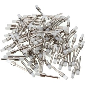 Resim Guangdong Spirit Aracı 100 Adet / Paket Diş Beyaz Naylon Parlatma Parlatıcı Prophy Fırça Düz Tip Nouve 