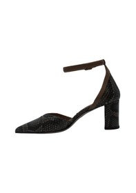 Resim Poletto Hakiki Yılan/hakiki Deri Vızon-bıskuvı Ayakkabı Stiletto 9841 114 V1 Yln-1189 Vizon 