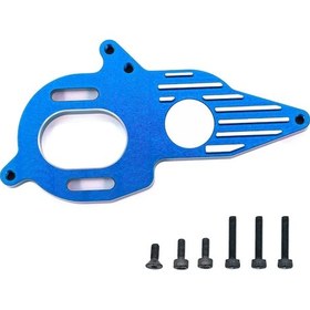 Resim Dianziye Arrma 1/10 4x4 Granite Mega İçin Mavi Alüminyum Motor Soğutucu Tabanı Bjm106 