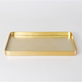 Resim Victoria Dikdörtgen Tepsi Büyük Altın 