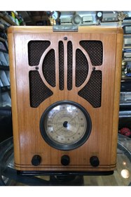 Resim tayfuntufan antika koleksiyon Fransız Ahşap Kasalı Radyo Ve Kaset Çalar 