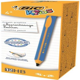 Resim Bic Kurşun Kalem Kids Evolution HB Üçgen Jumbo 12 Lİ Mavi 919262 