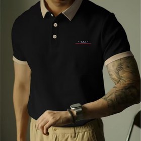 Resim Erkekler için Kısa Kollu Golf Gömleği - Alfabe Baskılı - %100 Polyester Örme Kumaş, Regular Fit, İş Günlük, Tenis Antrenmanı Rahat Üst, Düğme Detaylı, Hafif Esnek, Yazlık İş Giyim, Yaka Stil Polo Gömlek 