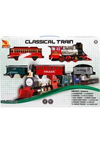 Resim 1553 Klasik Tren Seti Sesli ve Işıklı 22 Parça 