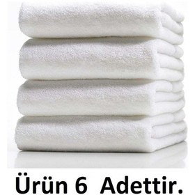Resim Özdilek 6 Adet Pamuklu Otel El-yüz Havlusu 50x90 -beyaz Beyaz 